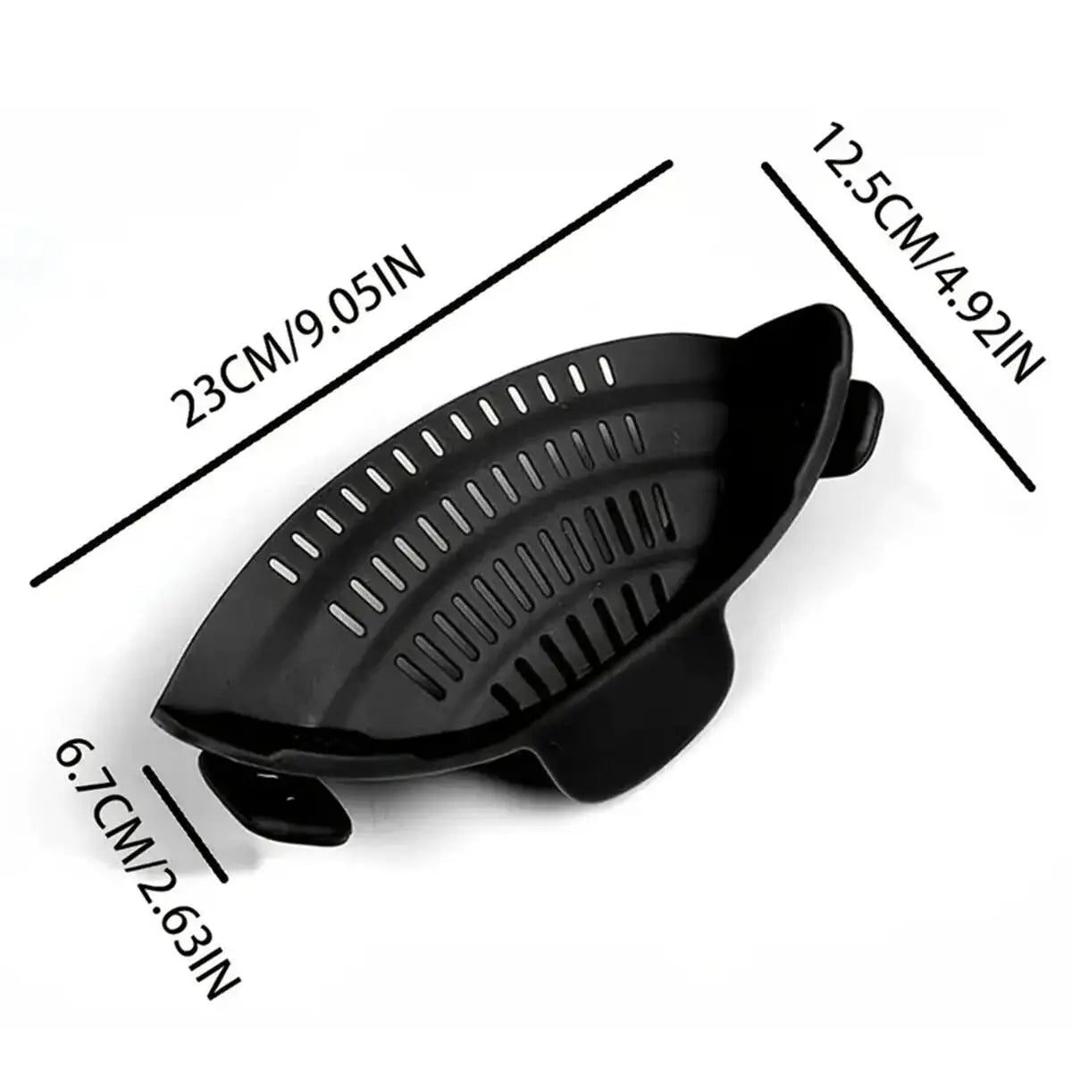 SnapStrain™ — Adjustable Clip-On Pot & Pan Strainer