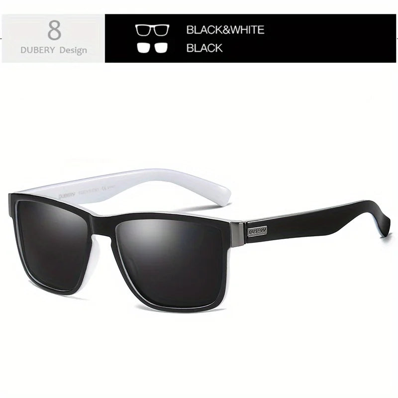 DUBERY 518 Polarized Sunglasses – UV400 Protection, 15 Color Options for Men & Women