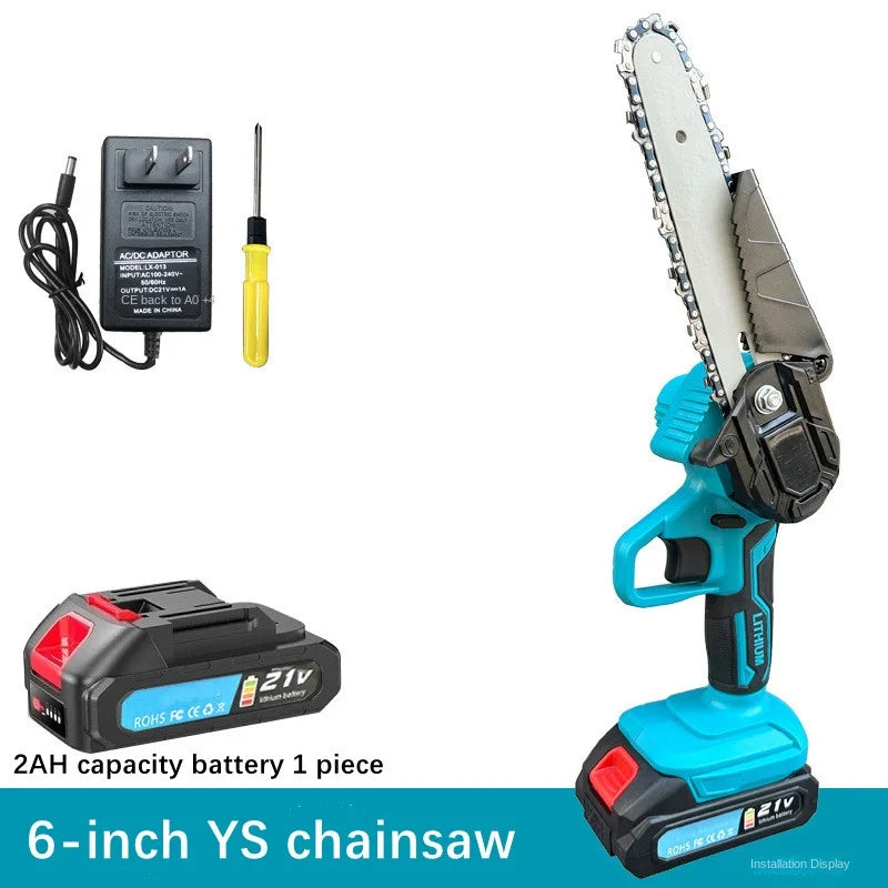 TreeReach Pro™ — 6-Inch Cordless Telescopic Pole Chainsaw (2.1M Adjustable)
