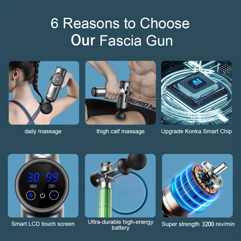 PowerPulse™ 99-Speed Professional Deep Tissue Massage Gun – Full-Body Recovery Tool for Athletes & Fitness Lovers