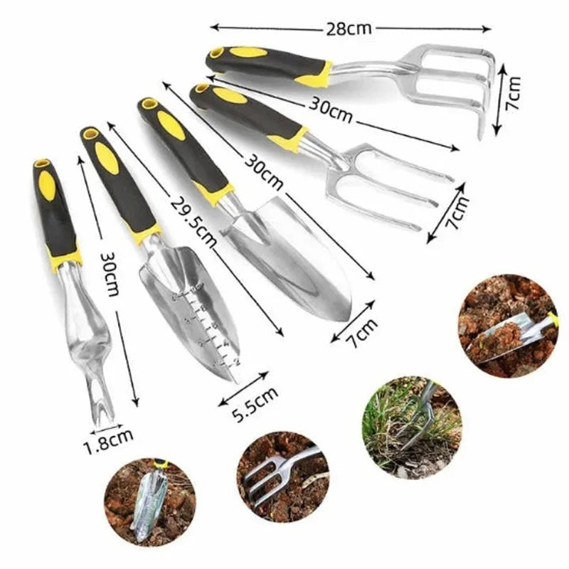 GrowEase™ — 5-in-1 Gardening Tools Set for Pruning, Planting & Transplanting