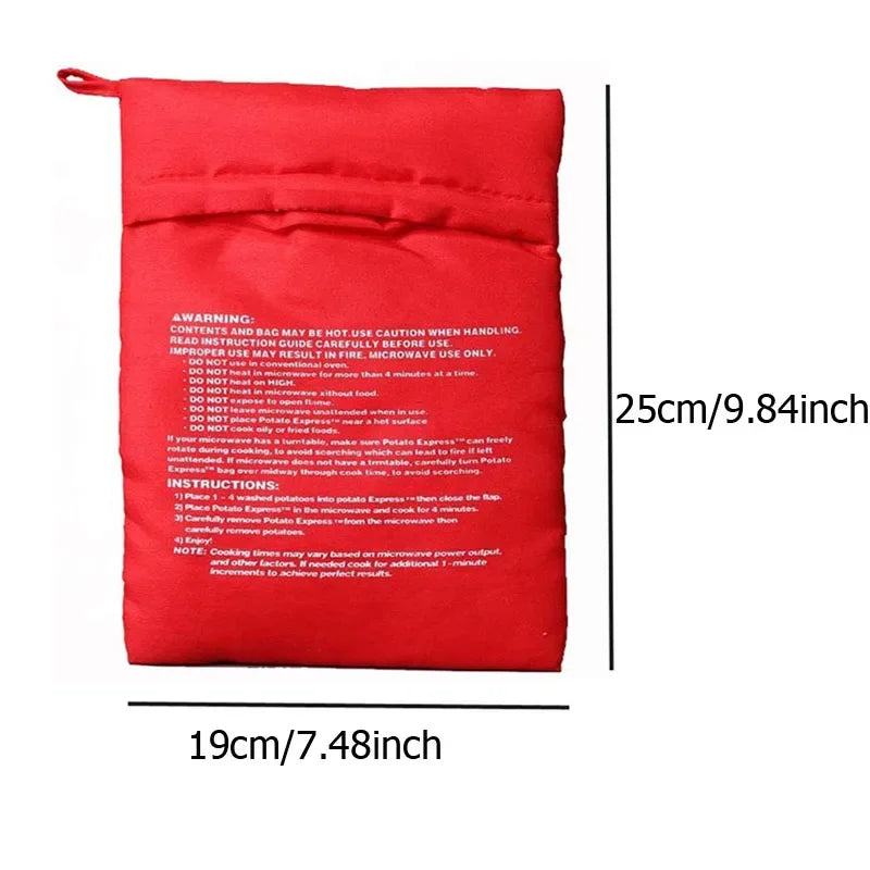QuickTater™ — 4-Minute Microwave Potato Cooking Pouch