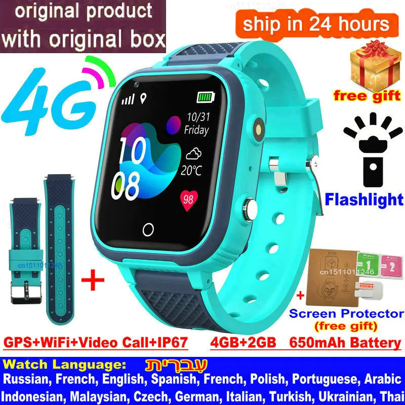 LT21 4G Kids Smartwatch – GPS Tracking, Video Calling & Safety in One Smart Device