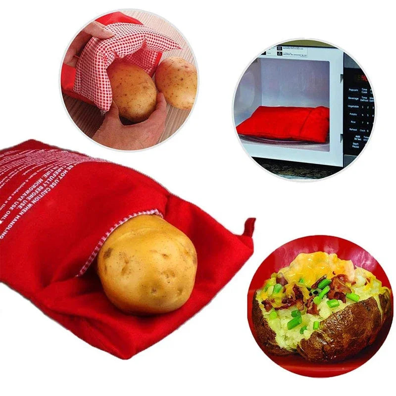 QuickTater™ — 4-Minute Microwave Potato Cooking Pouch