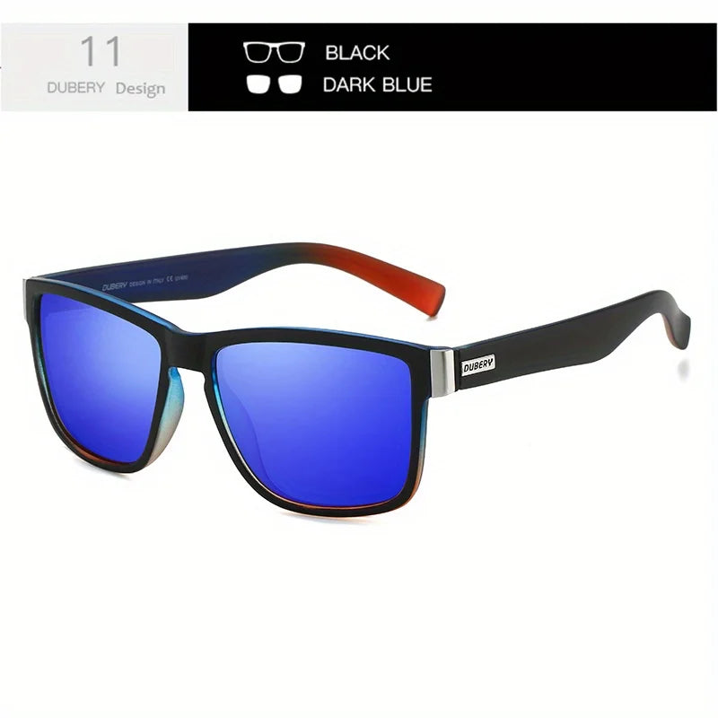 DUBERY 518 Polarized Sunglasses – UV400 Protection, 15 Color Options for Men & Women