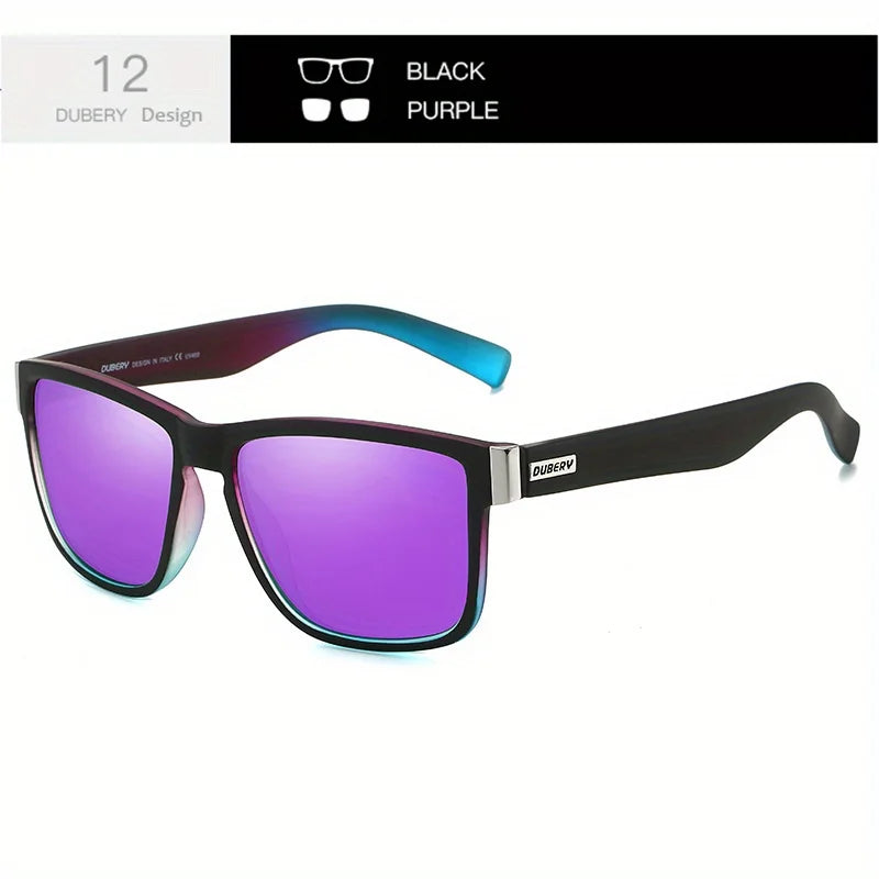 DUBERY 518 Polarized Sunglasses – UV400 Protection, 15 Color Options for Men & Women
