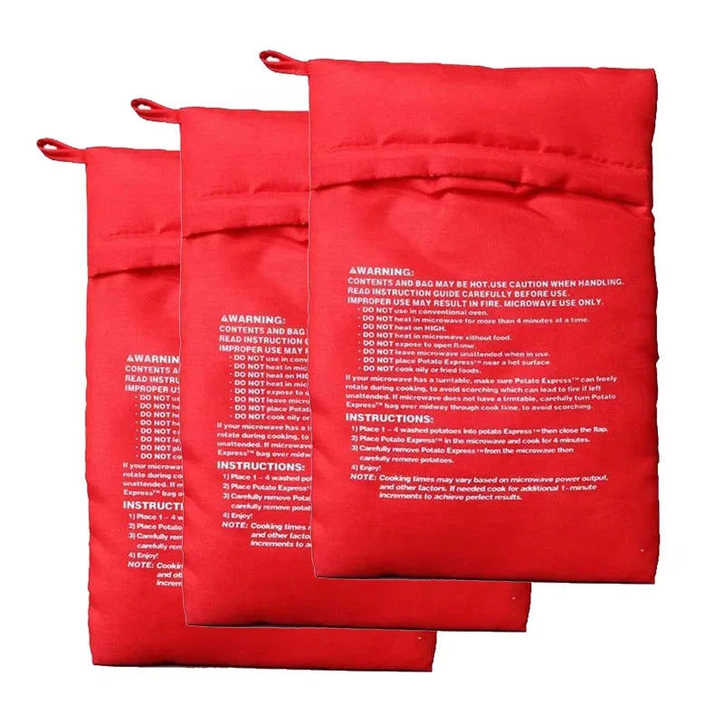 QuickTater™ — 4-Minute Microwave Potato Cooking Pouch