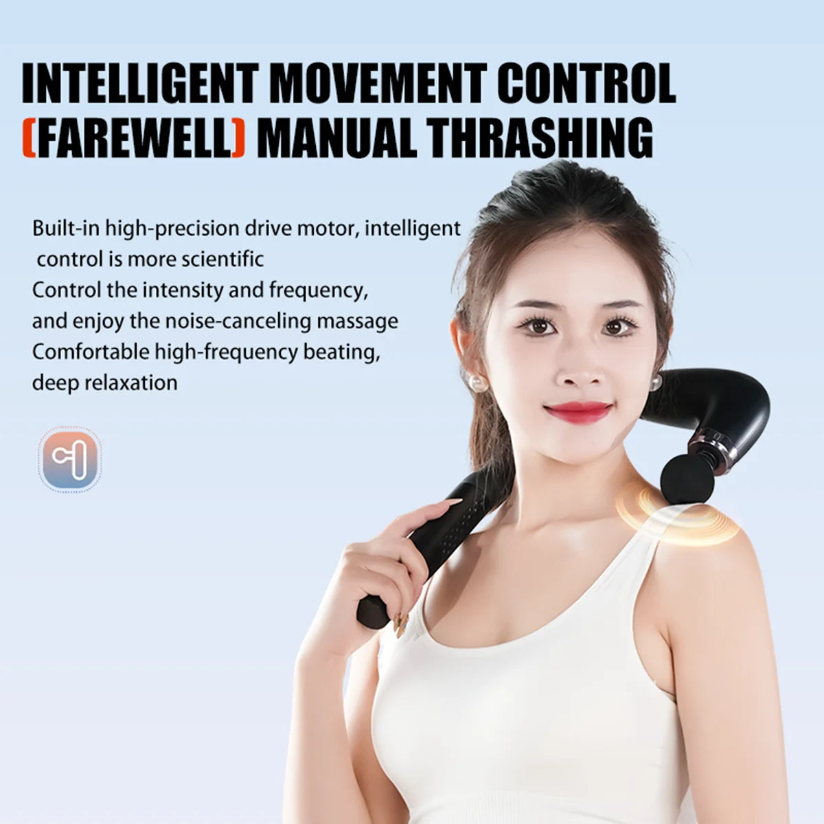 PowerPulse™ Electric Fascia Gun – Deep Tissue Percussion Massager for Full Body Muscle Relief & Recovery