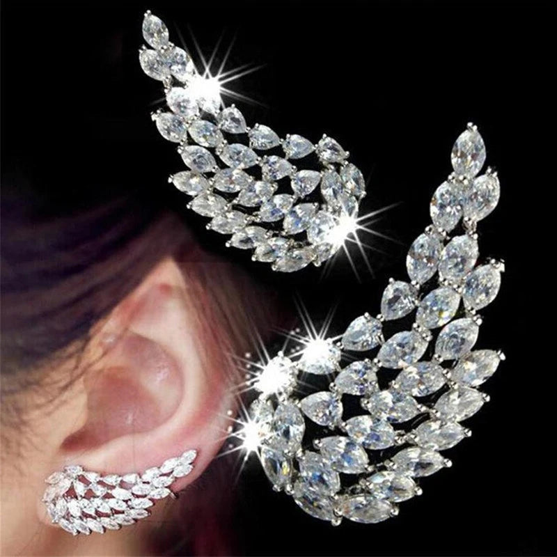 Huitan™ Dazzling CZ Stud Earrings – Glamorous Sparkle for Parties & Everyday Elegance