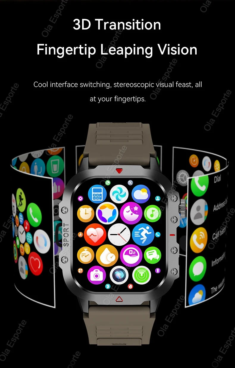 TactiTrack™ Outdoor GPS Smartwatch – Rugged Smart Gear for Men