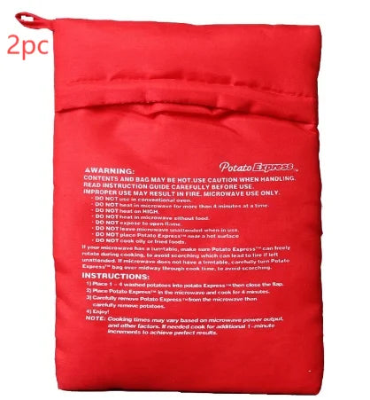 QuickTater™ — 4-Minute Microwave Potato Cooking Pouch