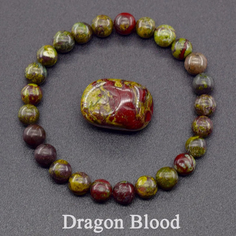 Indian Agate Natural Stone Bead Bracelet – Colorful Crystal Healing Strand for Women | Energy, Balance & Yoga Gift Jewelry