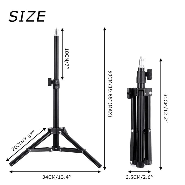 GlowBeam Studio™ — LED Ring Light with Tripod & Remote