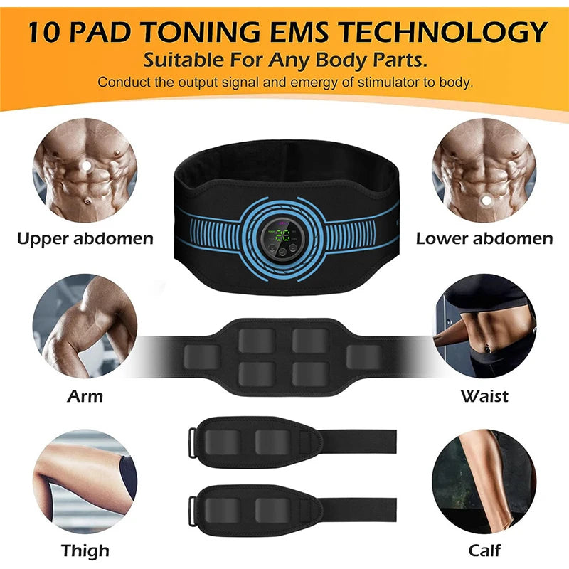 CoreSculpt™ EMS Abdominal Toning Belt – Muscle Stimulator for Slimming Waist, Arms & Legs