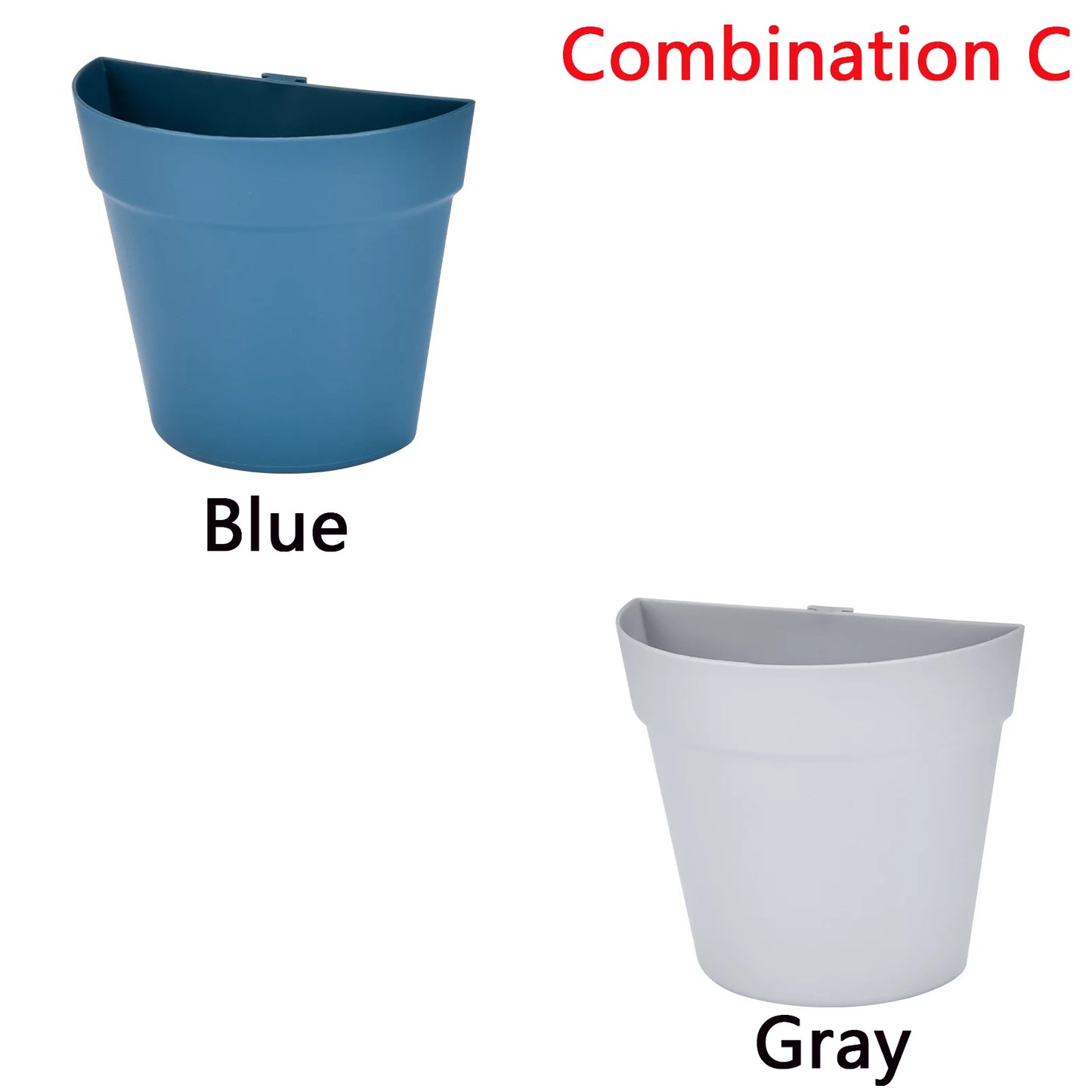 WallBloom™ Semi-Circular Wall Planter – No-Drill Hydroponic Flower Pot for Indoors & Balconies