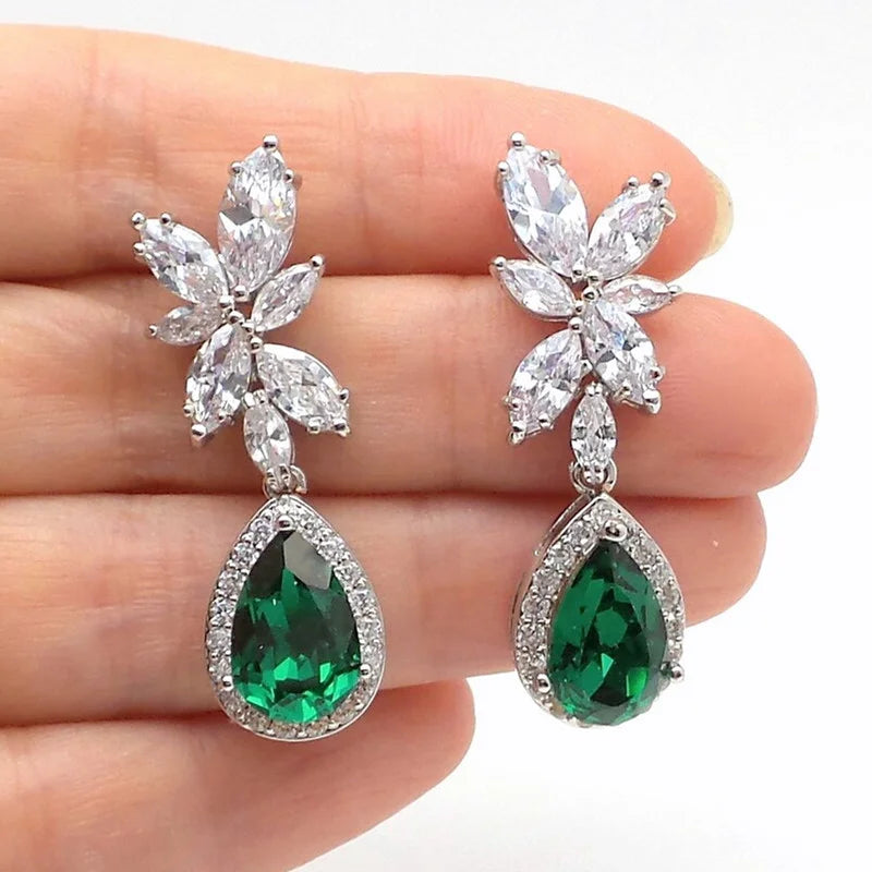 Huitan™ Dazzling CZ Stud Earrings – Glamorous Sparkle for Parties & Everyday Elegance