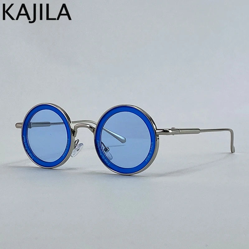 Small Frame Steampunk Round Sunglasses – 2025 Retro Punk Eyewear for Men | Classic Driving UV400 Luxury Brand Shades