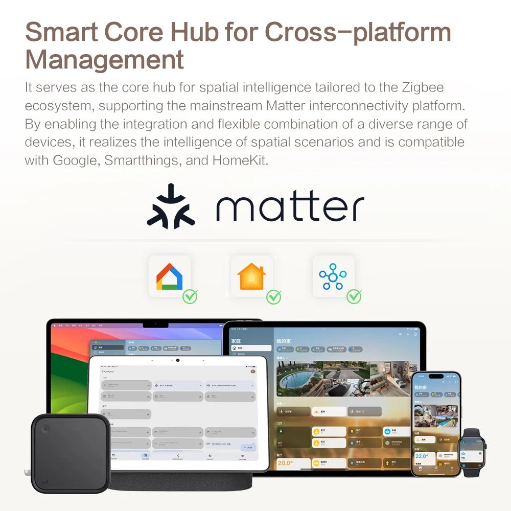 ZemiConnect™ Matter Zigbee Smart Hub with Antenna