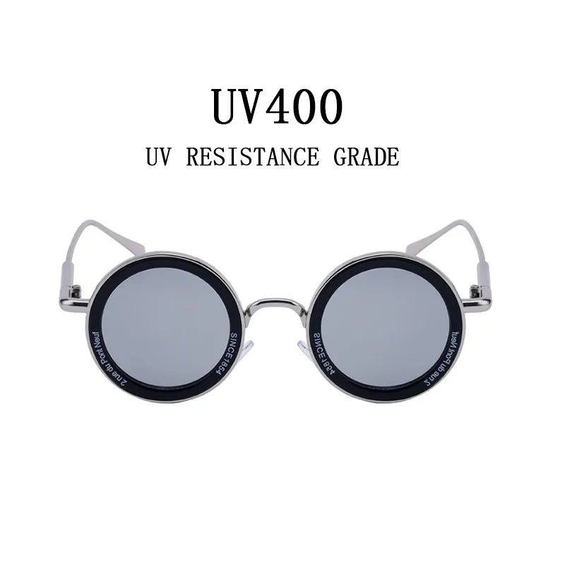 Here’s a complete Shopify product listing for your Round Steampunk Sunglasses, optimized to attract both men and women with a bold retro style:
