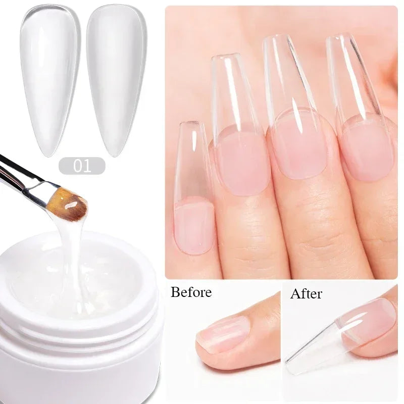 15ML HEMA-Free Base & Top Coat Set – Crystal Glossy & Velvet Matte Finish for Sensitive Nails | Soak-Off UV/LED Gel Varnish