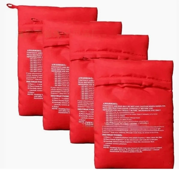 QuickTater™ — 4-Minute Microwave Potato Cooking Pouch