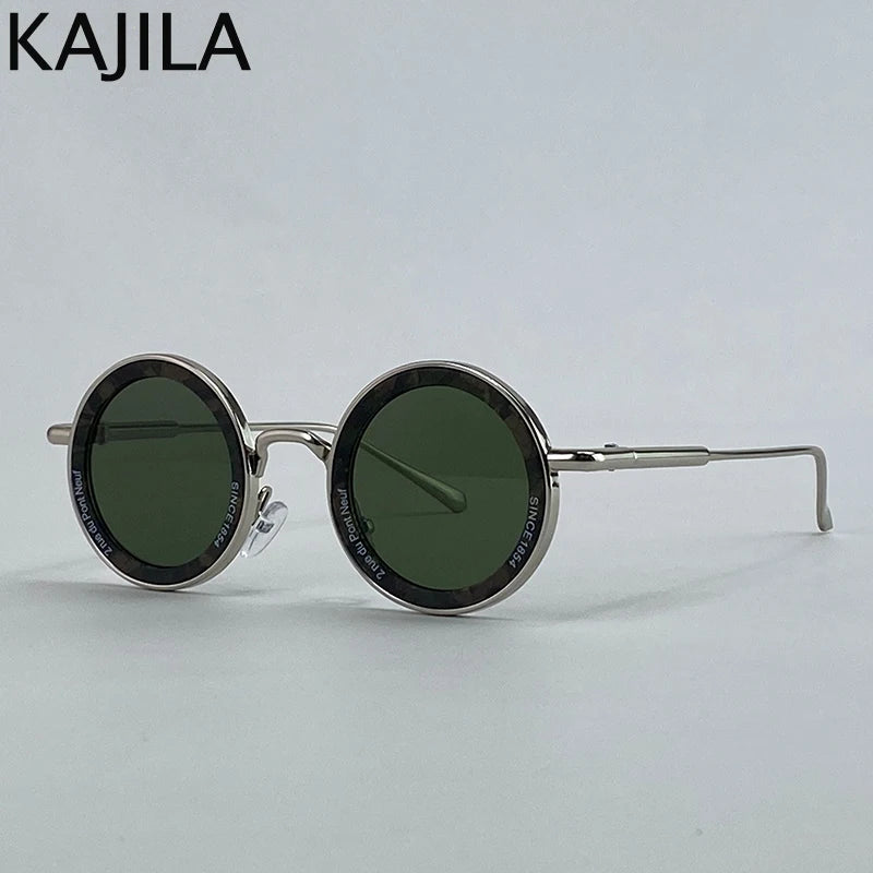 Small Frame Steampunk Round Sunglasses – 2025 Retro Punk Eyewear for Men | Classic Driving UV400 Luxury Brand Shades