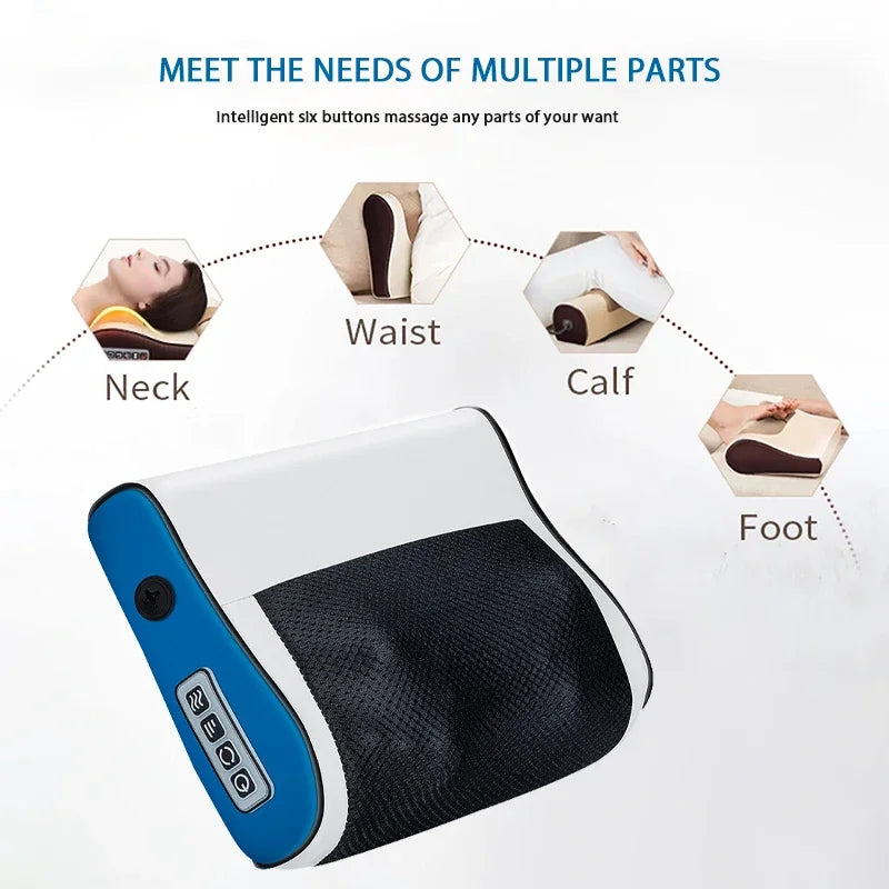 TheraKnead™ Neck & Shoulder Massager – Deep Tissue Kneading with Heat & Adjustable Intensity