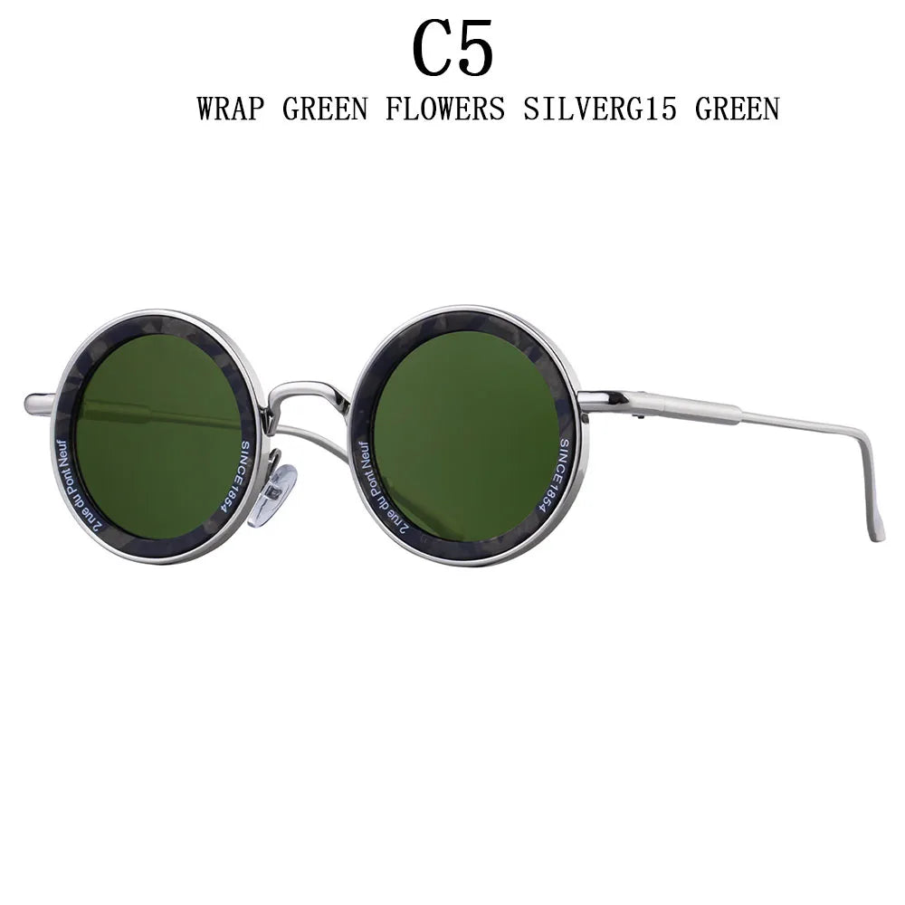 Here’s a complete Shopify product listing for your Round Steampunk Sunglasses, optimized to attract both men and women with a bold retro style: