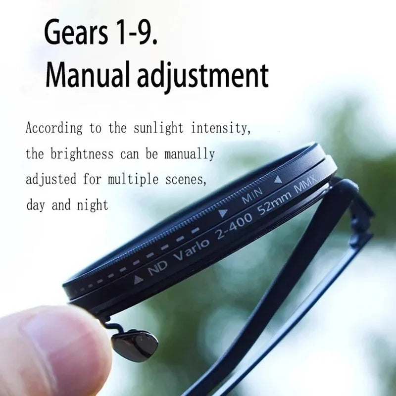 Custom Magnetic Clip-On ND9 Adjustable Dimming Sunglasses – For Myopia Glasses | Anti-Glare, Polarized, UV400 Protection