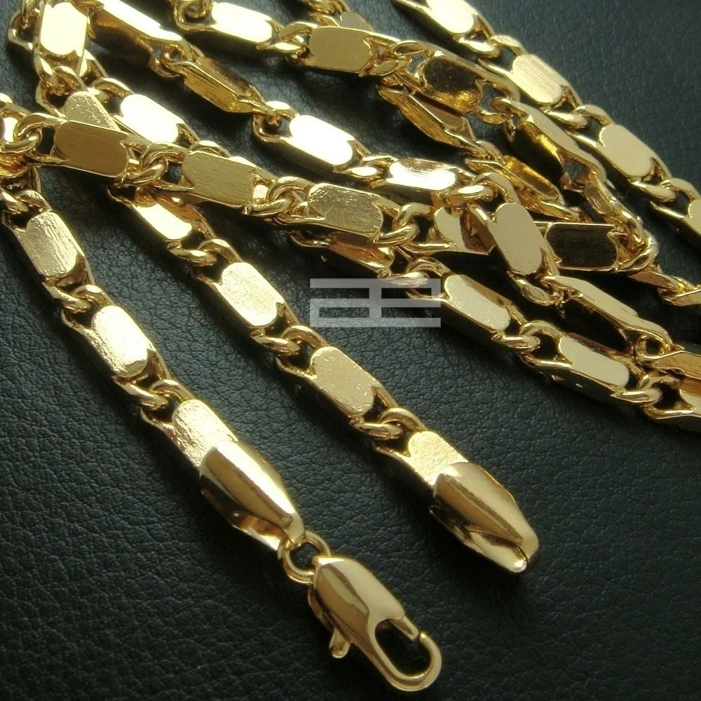 Gold-Plated New Style Cuban Chain Necklace – 50–70cm | Men & Women | Model N45