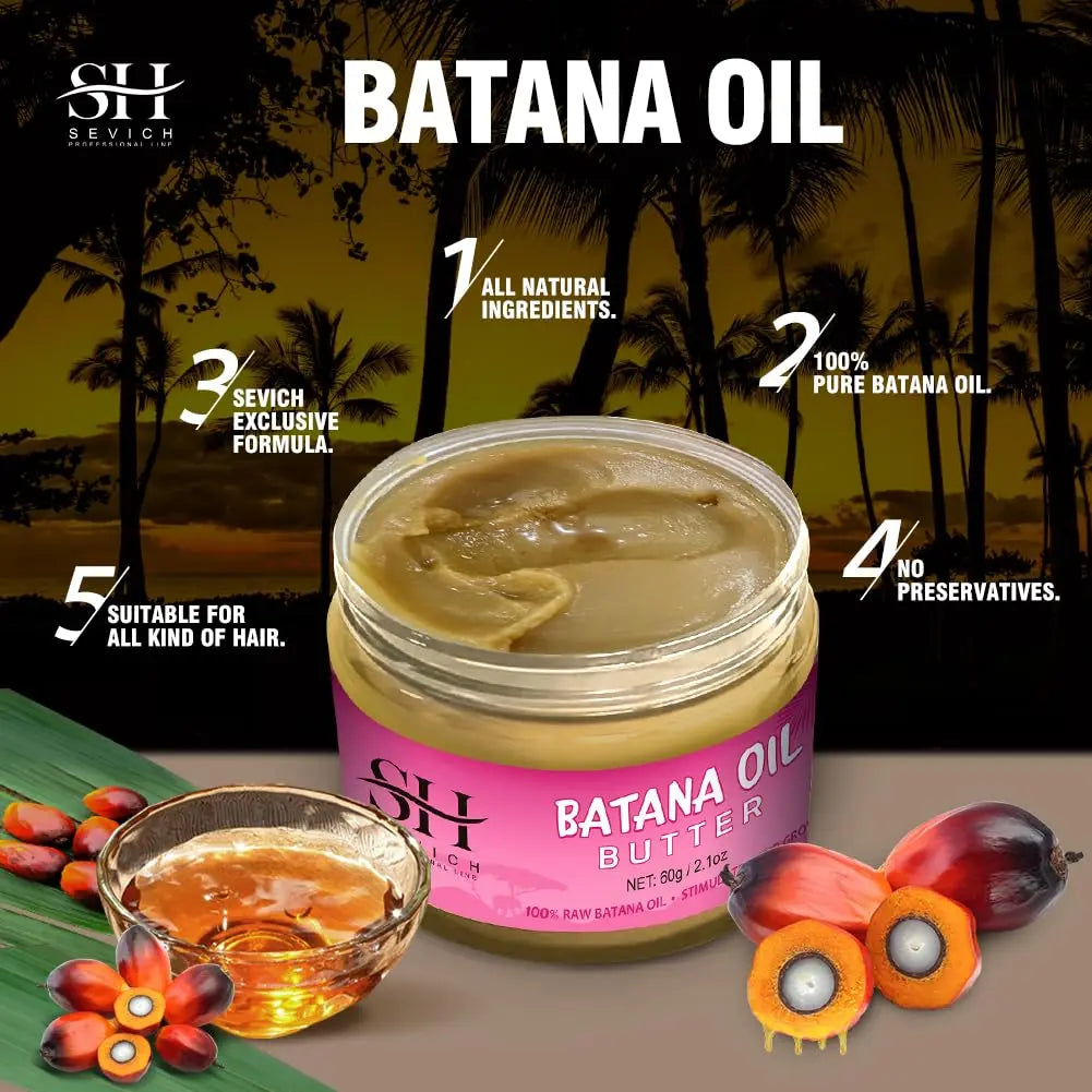 BatanaGlow™ 100% Pure Batana Oil Hair Butter – Restore Growth & Repair Bald Spots Naturally