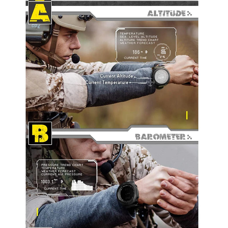 NorthPro™ Tactical Outdoor Smartwatch – Military-Grade Multisport Watch