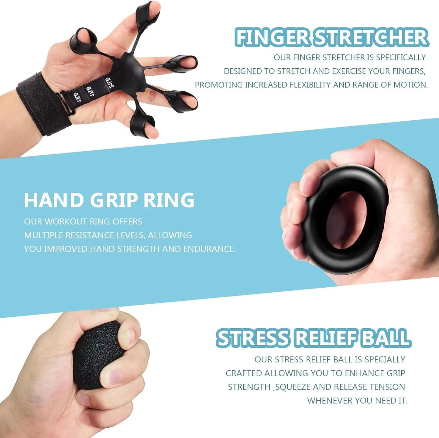 GripMaster Pro™ — 5-in-1 Hand Strength & Recovery Trainer Kit
