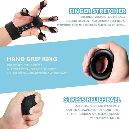 GripMaster Pro™ — 5-in-1 Hand Strength & Recovery Trainer Kit