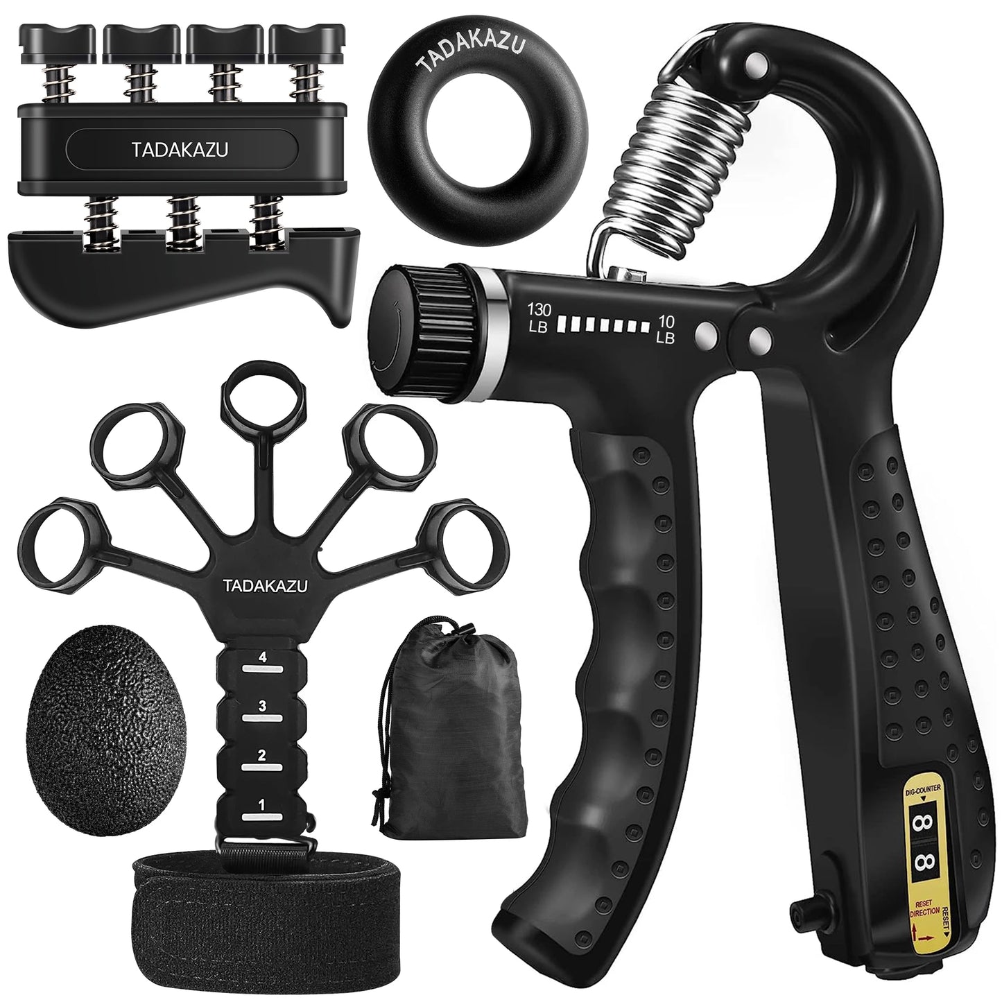 GripMaster Pro™ — 5-in-1 Hand Strength & Recovery Trainer Kit