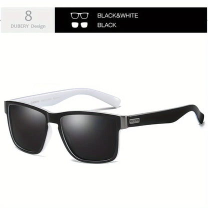DUBERY 518 Polarized Sunglasses – UV400 Protection, 15 Color Options for Men & Women