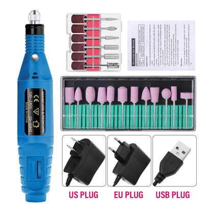 LULAA ProFile™ — Portable Electric Nail Drill Set for Manicure & Pedicure