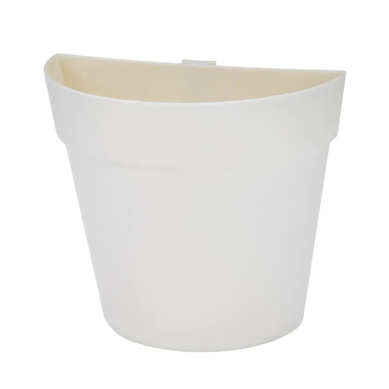 WallBloom™ Semi-Circular Wall Planter – No-Drill Hydroponic Flower Pot for Indoors & Balconies