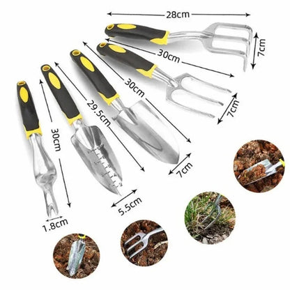 GrowEase™ — 5-in-1 Gardening Tools Set for Pruning, Planting & Transplanting