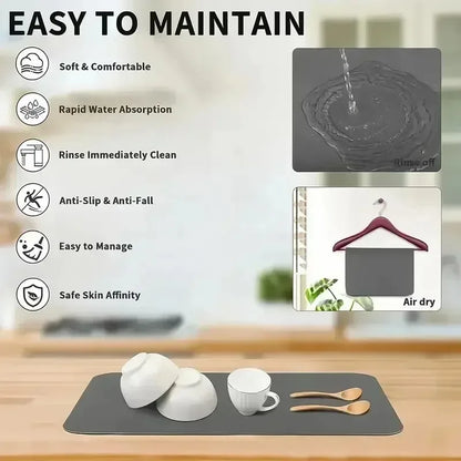 BrewGuard™ — Quick-Dry Heat-Resistant Coffee Station Mat