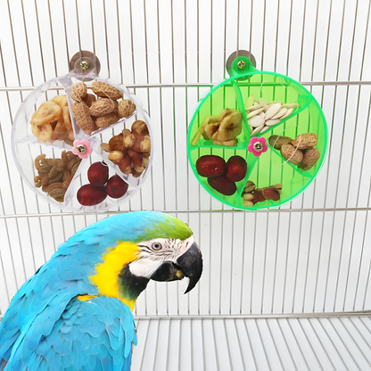 SpinFeast™ Rotating Parrot Foraging Toy – Interactive Cage Feeder
