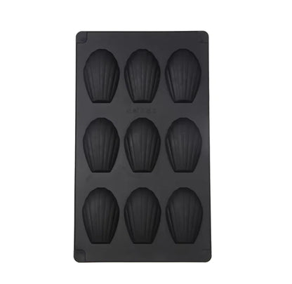 BakeShell™ — Nonstick Silicone Madeleine Cookie Mold (9-Cavity)