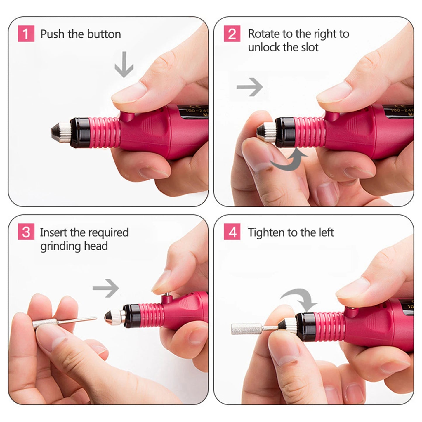 LULAA ProFile™ — Portable Electric Nail Drill Set for Manicure & Pedicure