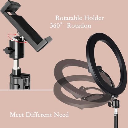 GlowBeam Studio™ — LED Ring Light with Tripod & Remote