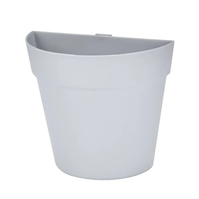 WallBloom™ Semi-Circular Wall Planter – No-Drill Hydroponic Flower Pot for Indoors & Balconies
