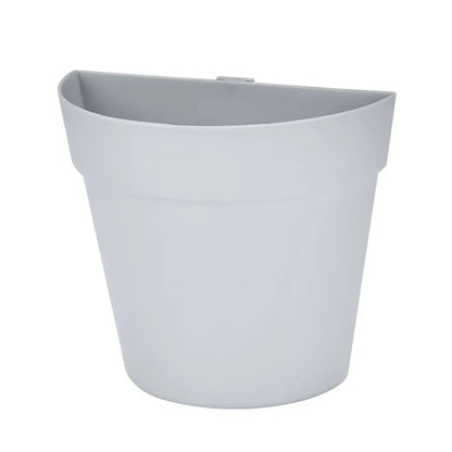 WallBloom™ Semi-Circular Wall Planter – No-Drill Hydroponic Flower Pot for Indoors & Balconies