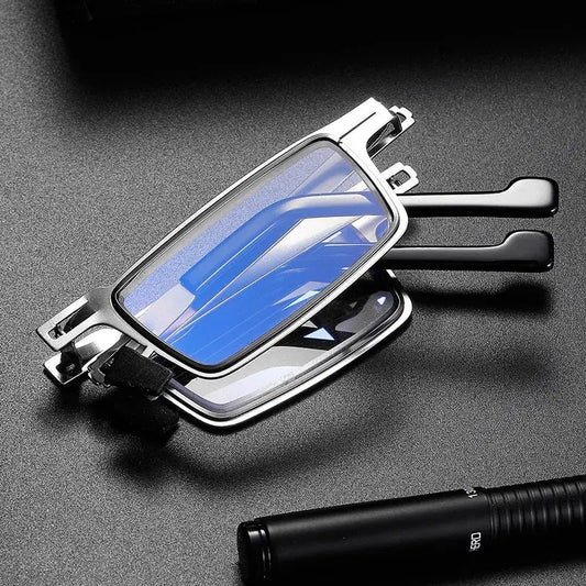 VisionFold™ HD Folding Reading Glasses – Anti-Blue Light & Portable Eyewear Set for Men & Women