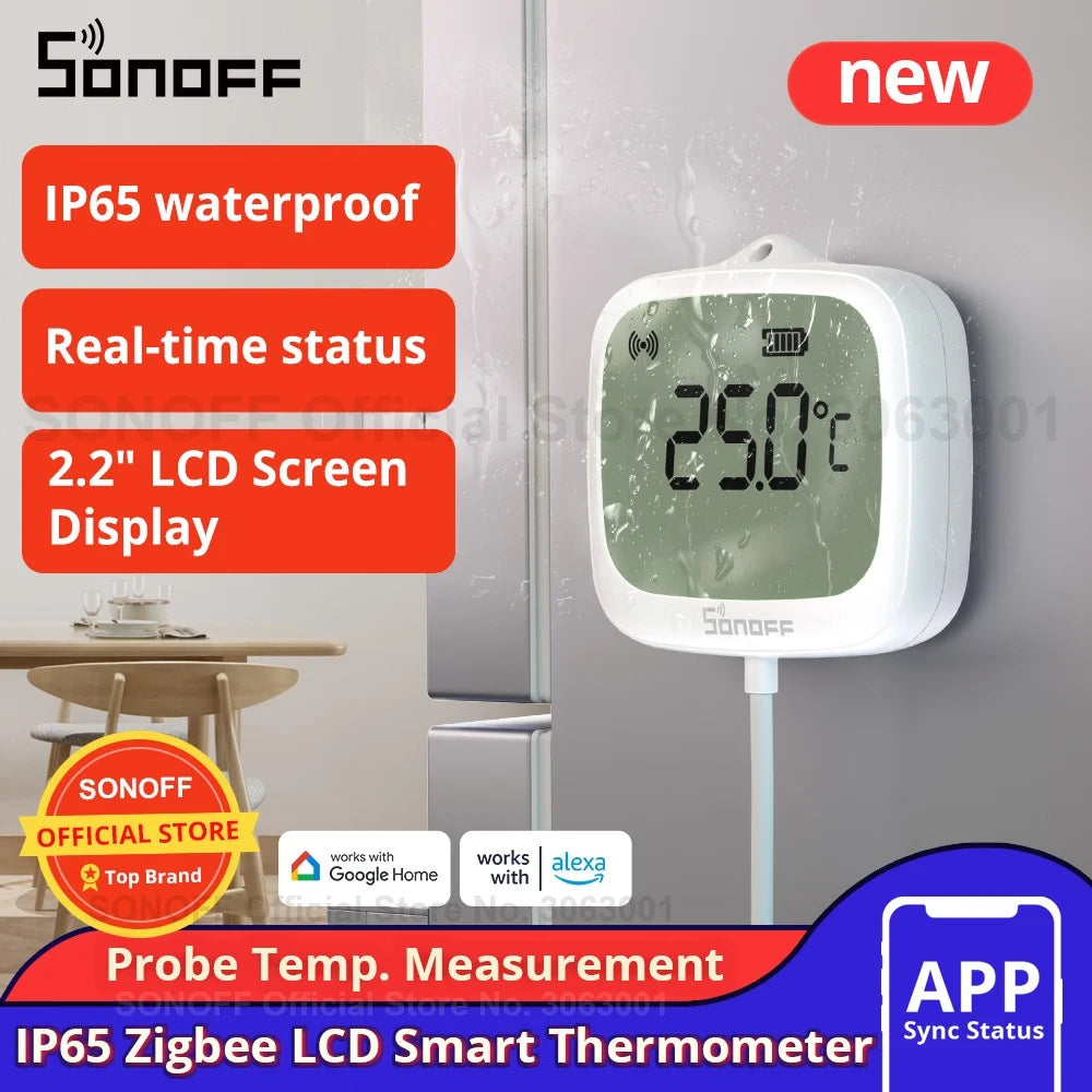 AquaSense™ Zigbee Smart Thermometer with LCD Display