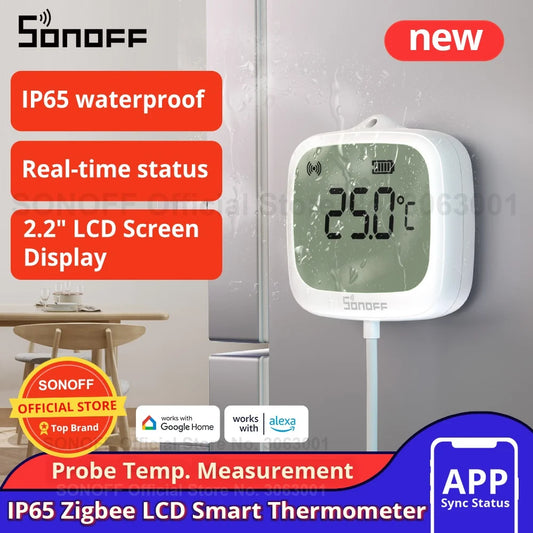 AquaSense™ Zigbee Smart Thermometer with LCD Display