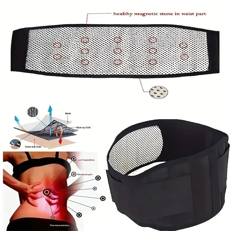 ThermaSpine™ — Self-Heating Magnetic Therapy Waist & Back Support Belt